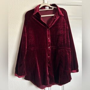 Velvet Tunic Top